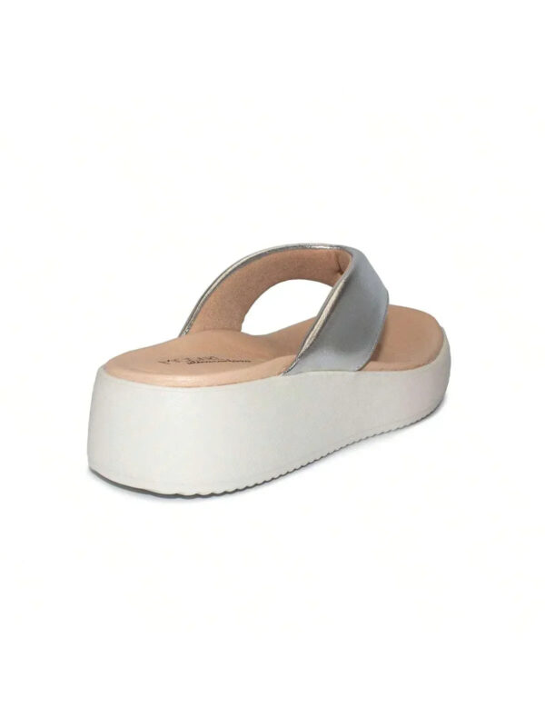 Modare Tamanco Modare Feminino Metalizado Conforto Salto Anabela - Imagem 4