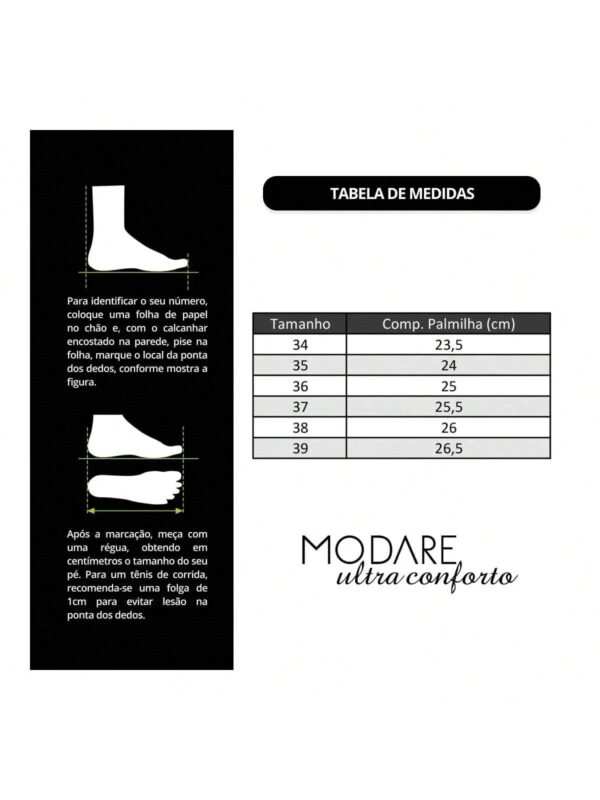 Tênis Modare Feminino Slip On Linho Lisboa Ultraconforto Casual - Imagem 6