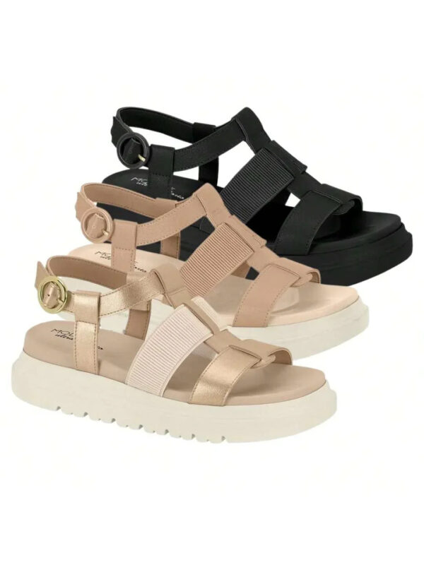 Papete Modare Flatform Sandália Elástico Feminino - Imagem 2